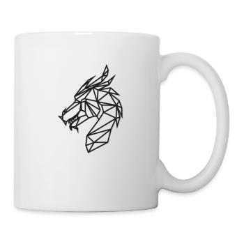 Dragon black geometric - Mug - white - Right