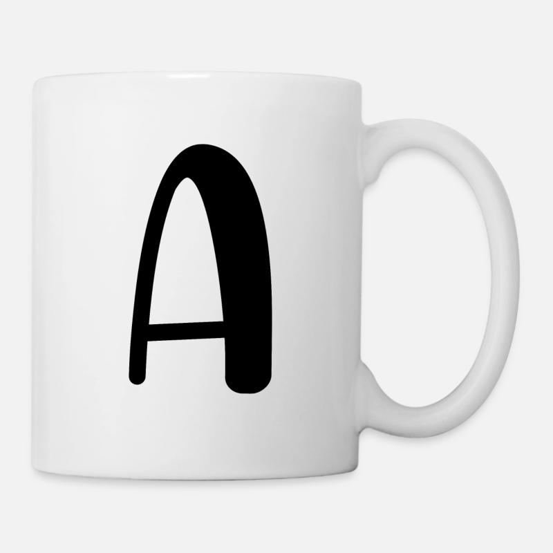 Letter a - Mug - white