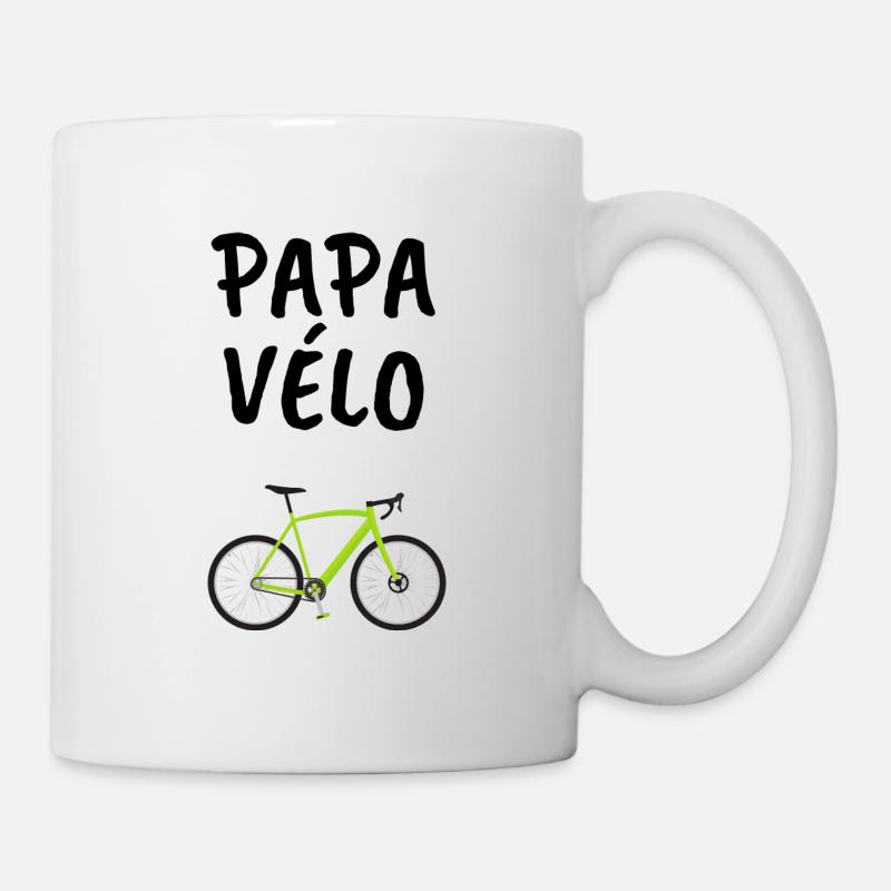 Dad bike tshirt - Mug - white