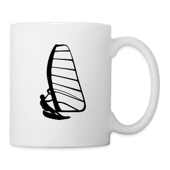 Segelboot Surf Windsurfing Geschenk Kitesurfing - Tasse - Weiß - Rechts