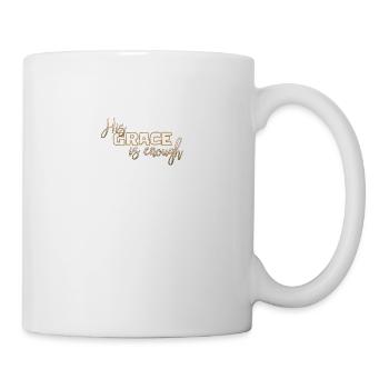 Christliches Design Seine Gnade ist genug - Tasse - Weiß - Rechts