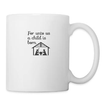 Crèche de Noël chrétienne - Mug blanc - blanc - Droite