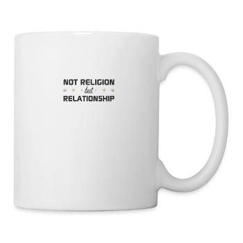 Le design chrétien n’est pas une religion mais une relation - Mug blanc - blanc - Droite