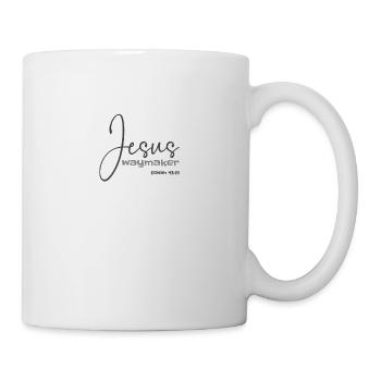 Christian Design Jesus, Waymaker Jesaja 43 Vers - Tasse - Weiß - Rechts