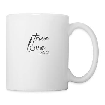 Christian Design True Love Jean 3 verset 16 - Mug blanc - blanc - Droite