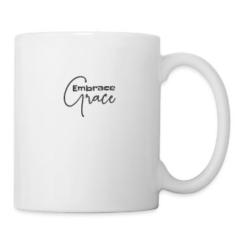 Le design chrétien embrasse la grâce - Mug blanc - blanc - Droite