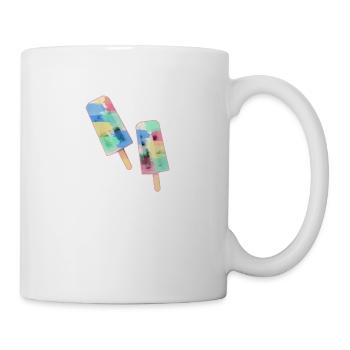 eis am stil,wassereis,buntes eis,sommer - Tasse - Weiß - Rechts