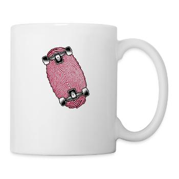 skater skateboard sk8 kickflip skateboarder - Tasse - Weiß - Rechts
