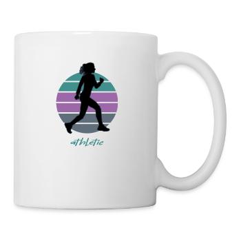 Trail Marathon Leichtathletik Geher Ultrarun Sport - Tasse - Weiß - Rechts