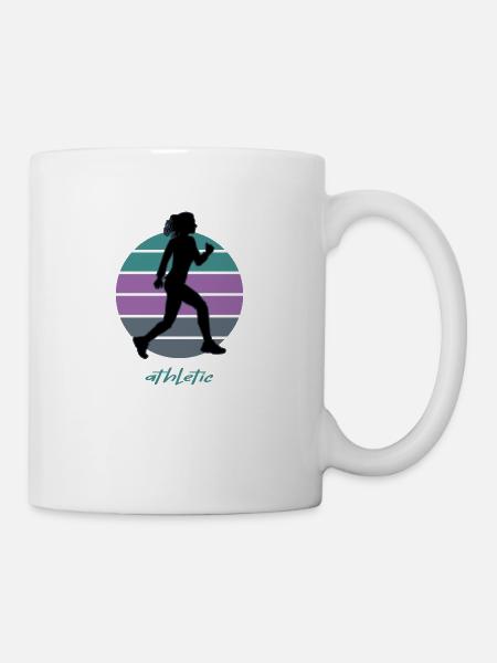 Trail Marathon Leichtathletik Geher Ultrarun Sport - Tasse - Weiß