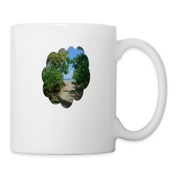 Weg zum Strand - Tasse - Weiß - Rechts