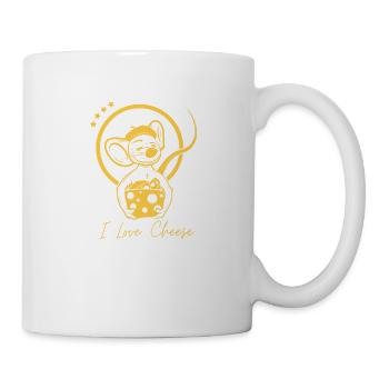I Love Cheese - Tasse - Weiß - Rechts
