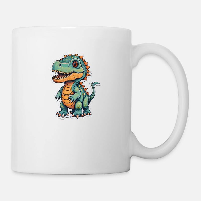 Dino - Tasse - Weiß
