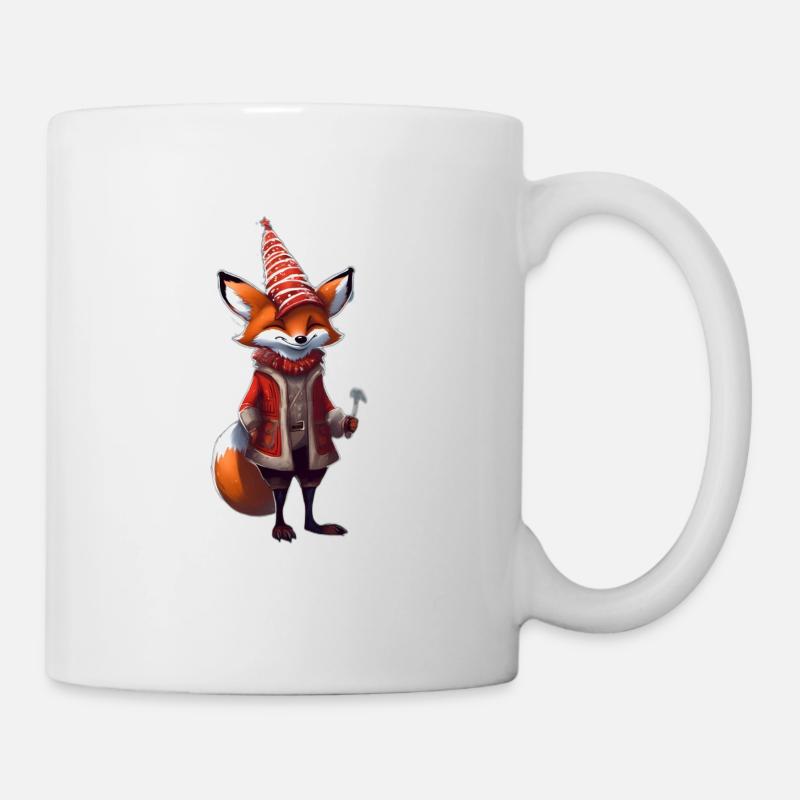 Christmas Festive Fox - Mug - white