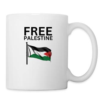 FREE Palestine flag | Gaza - Tasse - Weiß - Rechts
