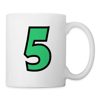 5. JUBILÄUM. 5 JAHRE. 5. JUBILÄUM - Tasse - Weiß - Rechts