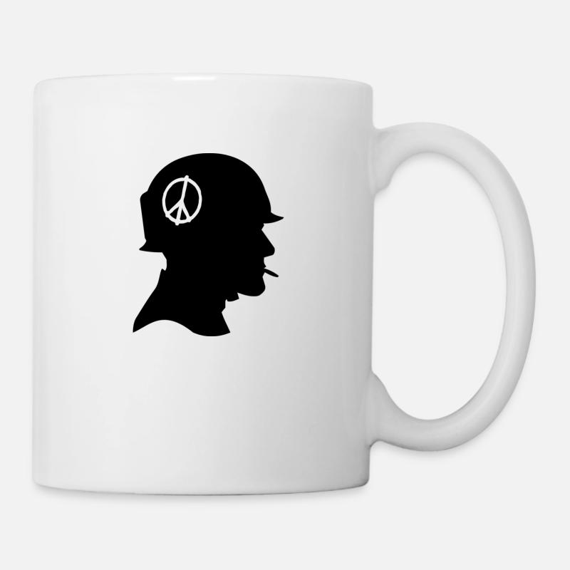 soldat de la paix - Mug blanc - blanc