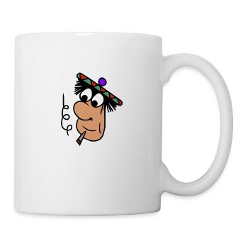 Bunter Hippie Vibe - Tasse - Weiß - Rechts
