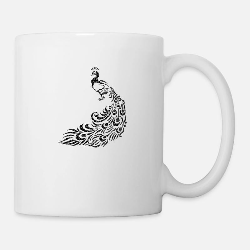 paon - Mug blanc - blanc