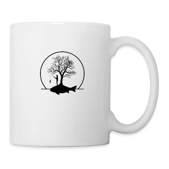 Pêcheur sous un cadeau de pêcheurs de carpe - Mug blanc - blanc - Droite