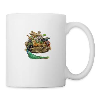 Die wunderschöne Tierwelt - Tasse - Weiß - Rechts