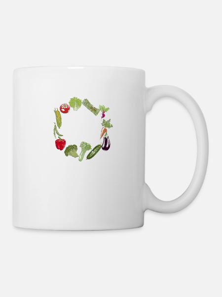 Foodsharing Kein Essen Verschwenden Vegan Geschenk - Tasse - Weiß