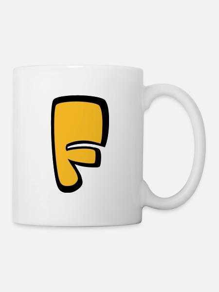 Alphabet F - Mug - white