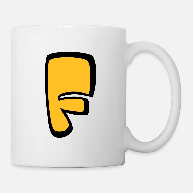 Alphabet F - Mug - white