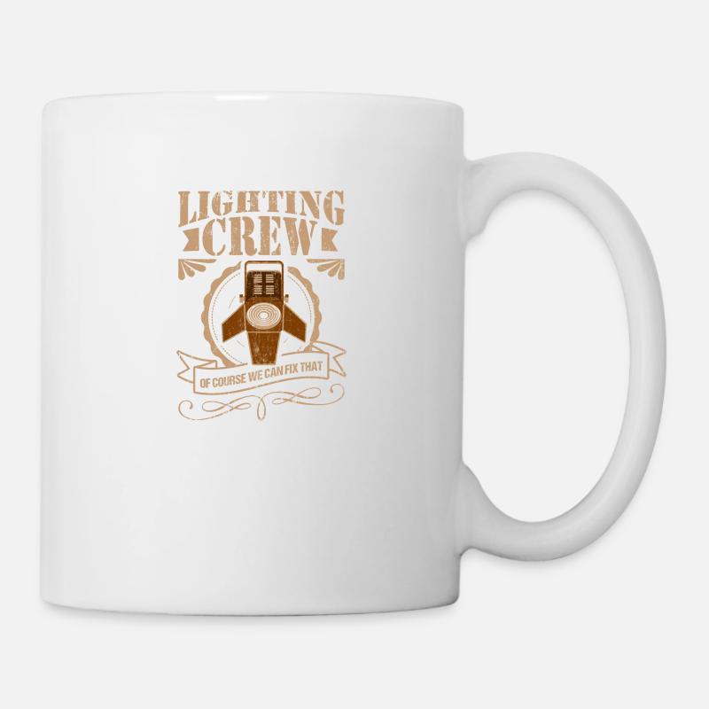 Lichttechniker Crew Licht Event Geschenk - Tasse - Weiß
