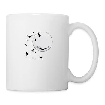 Astronomie nocturnes lune cadeau de l'espace - Mug blanc - blanc - Droite