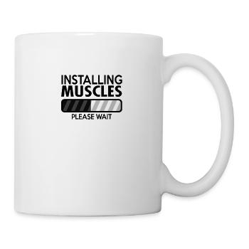 installing muscles - Tasse - Weiß - Rechts