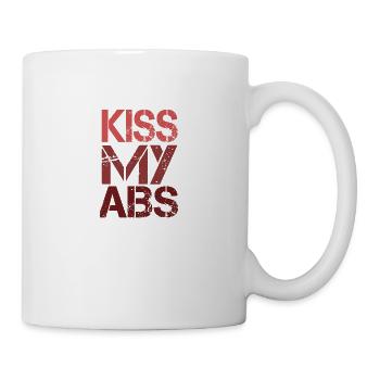 Kiss my abs - Mug - white - Right