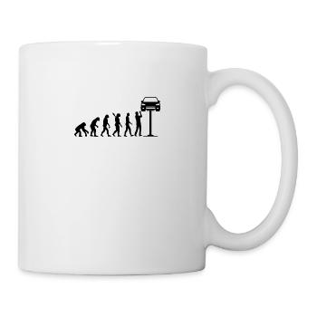 Mechaniker Evolution Auto Schrauber Geschenk - Tasse - Weiß - Rechts