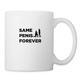 Célibataire Same Penis Forever mariage cadeau - Mug blanc - blanc - Droite