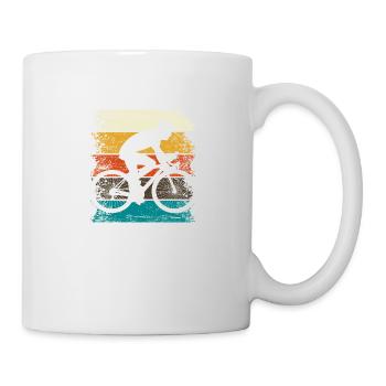 Biking Retro Road Bike Bike Mountain Bike Gift - Mug - white - Right