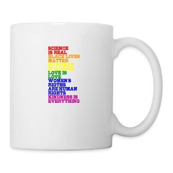 Women Right Liebe LGBT Pride Regenbogen Geschenk - Tasse - Weiß - Rechts