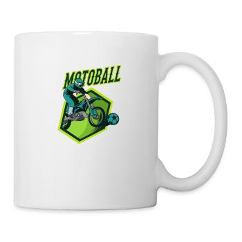 Motoball Biker Vintage Style Moto Ball Gift - Mug - white - Right