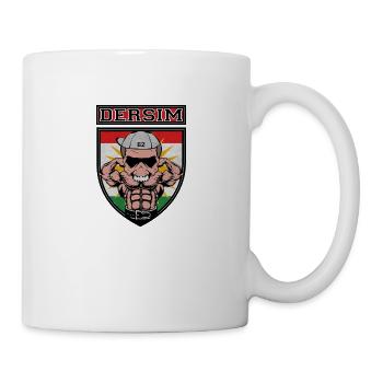 Dersim Muscle. Kurdistan Flagge - Tasse - Weiß - Rechts