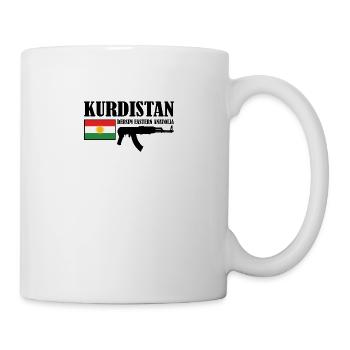 Dersim Kurdistan. Free Kurdistan - Tasse - Weiß - Rechts