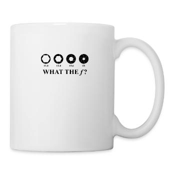 Lustige Sprüche What The F? Fotograf Geschenk - Tasse - Weiß - Rechts