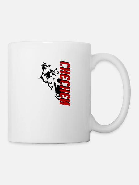 Loup tchétchène tchétchène borz - Mug blanc - blanc