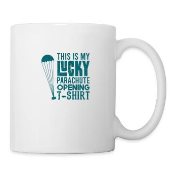 Skydiving Skydive Lucky Shirt Skydiving - Mug - white - Right