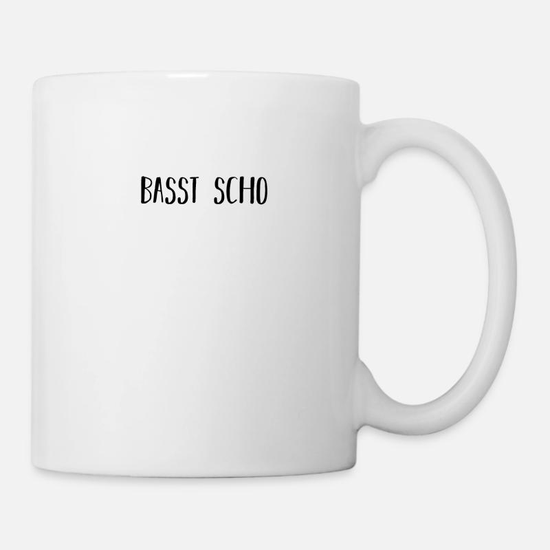 Basst Scho Geschenkidee - Tasse - Weiß