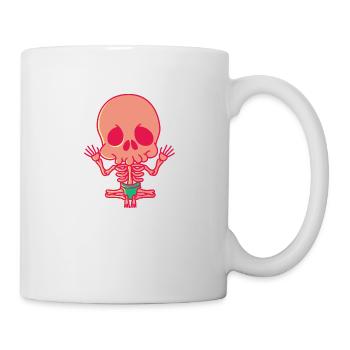 Squelette mains horreur Halloween Costume cadeau - Mug blanc - blanc - Droite