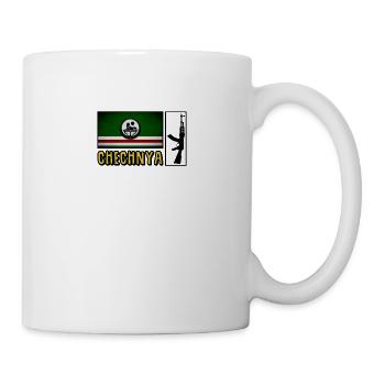 Chechnya Flagge Chechen Soldier - Tasse - Weiß - Rechts