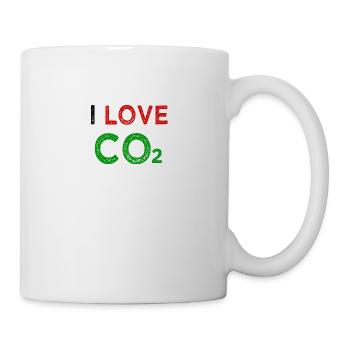 I Love Co2 Anti Grüne - Tasse - Weiß - Rechts