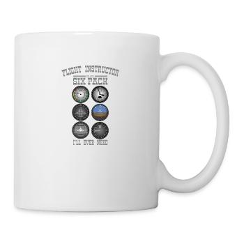 FLIGHT INSTRUCTOR SIXPACK Gift For Flight Instructors - Mug - white - Right