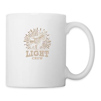 LIGHT CREW Retro light lighting technician gift - Mug - white - Right