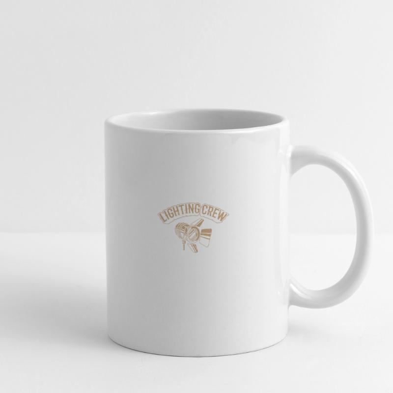 ÉCLAIRAGE CREW cadeau technicien éclairage rétro Mug blanc