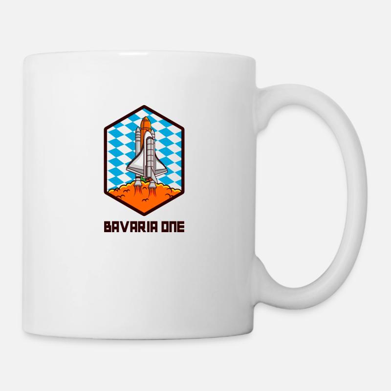 BAVARIA ONE Raumfahrt Bayern Geschenk - Tasse - Weiß